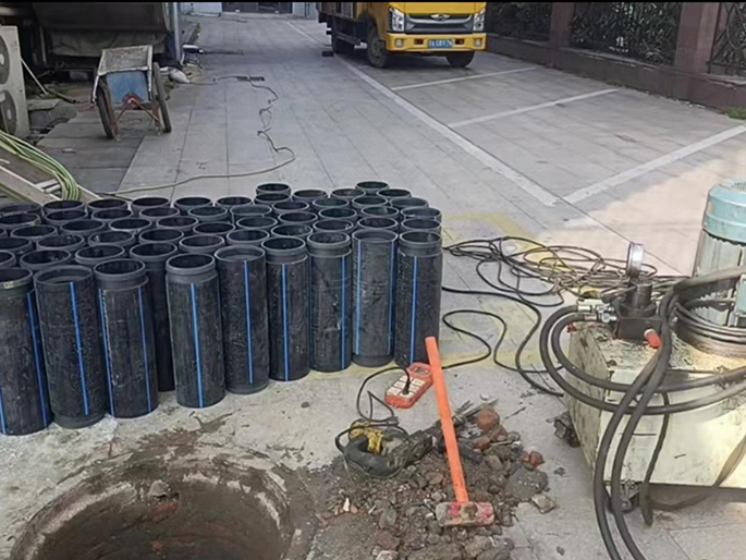 临江PE置换管厂家 DN315置换管 非开挖管短管置换